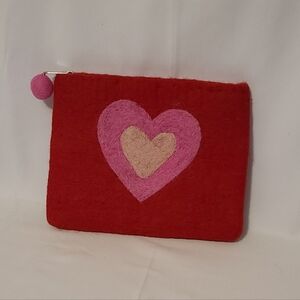 Heart Zipper Pouch